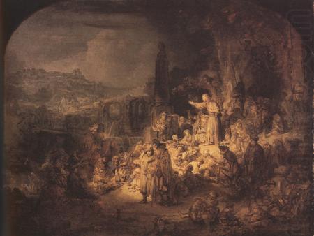 Fohn the Baptist preaching (mk33), REMBRANDT Harmenszoon van Rijn